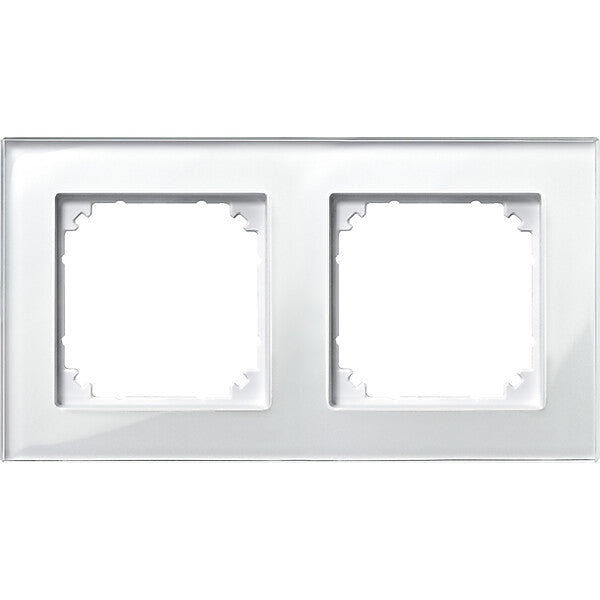 Merten Rahmen Glas 2f.bril/ws waage/senkrecht 489219